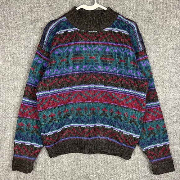 Woolrich Sweaters - VINTAGE Woolrich Nomadic Fair Isle Wool Women Sweater Sz M